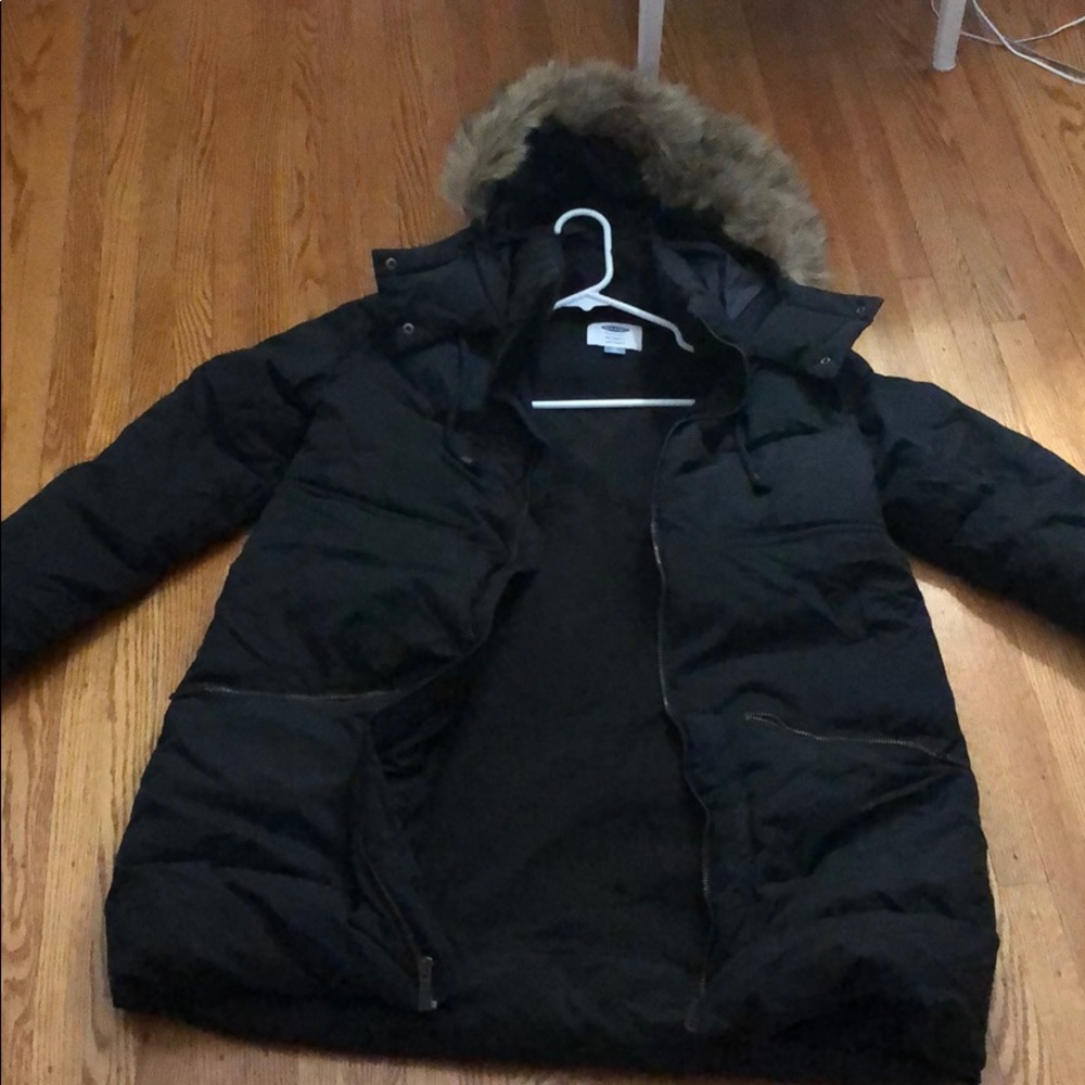Old navy maternity XS hooded winter coat